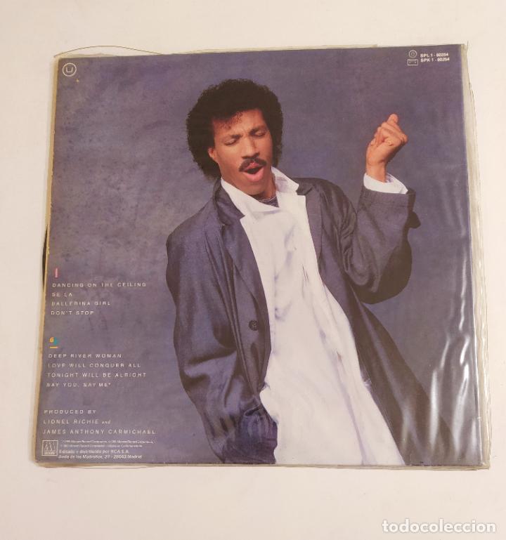 Discos de vinilo: LIONEL RICHIE. - DANCING ON THE CEILING LP -. TDKDA76 - Foto 2