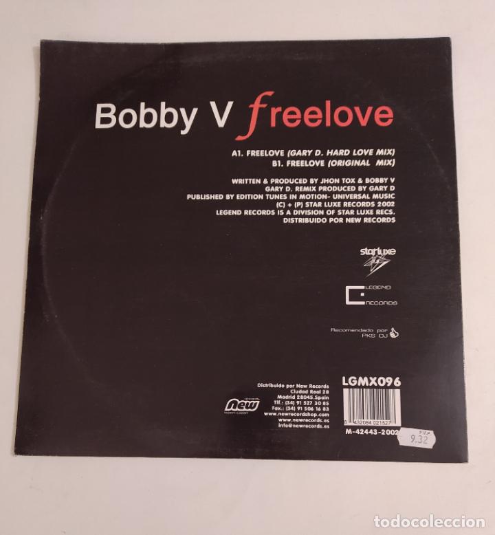 Discos de vinilo: BOBBY V. FREELOVE. MAXI SINGLE. TDKDA76 - Foto 2