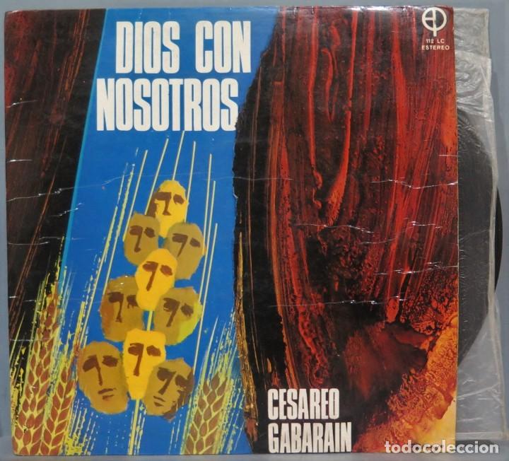 Discos de vinilo: LP. CESAREO GABARAIN. DIOS CON NOSOTROS - Foto 1