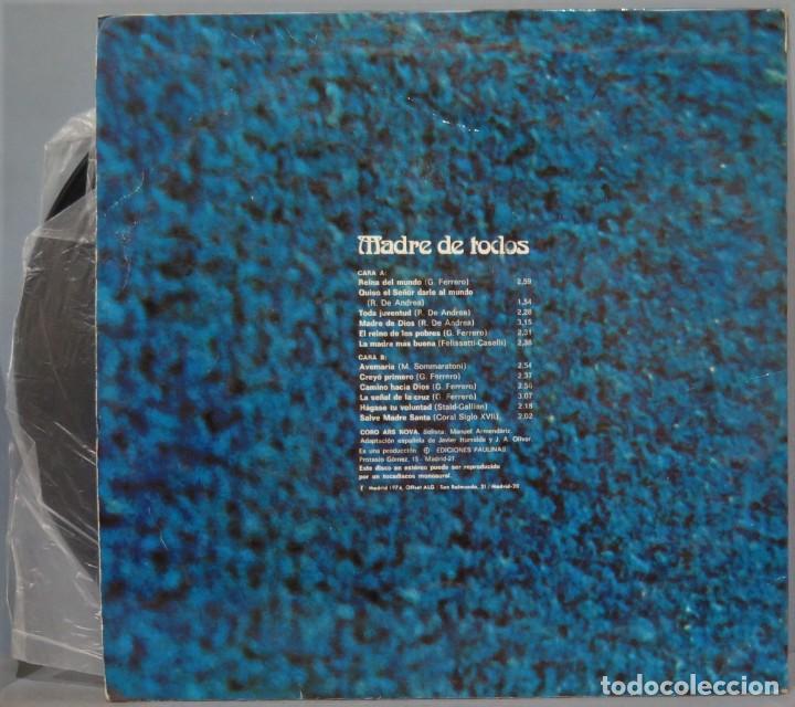 Discos de vinilo: LP. MADRE DE TODOS. CORO ARS NOVA - Foto 2