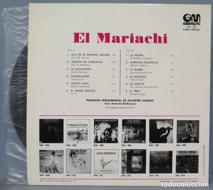 Discos de vinilo: LP. EL MARIACHI. ALLA EN EL RANCHO GRANDE - Foto 2