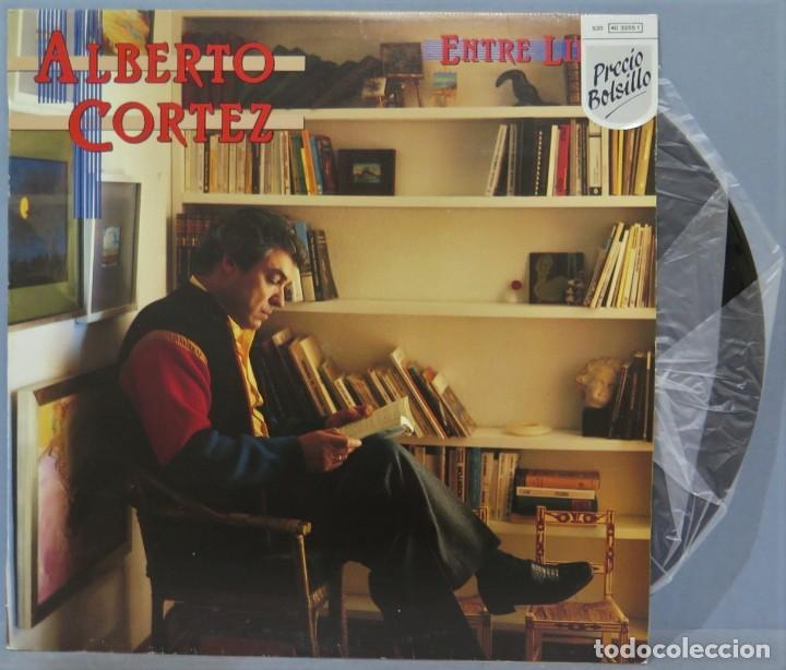 Discos de vinilo: LP. ALBERTO CORTEZ. ENTRE LINEAS - Foto 1