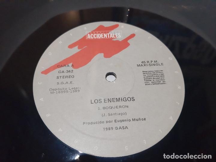 Discos de vinilo: LOS ENEMIGOS -BOQUERON- (1989) MAXI-SINGLE - Foto 10