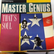 Discos de vinilo: MASTER GENIUS MAXI SINGLE 45 RPM