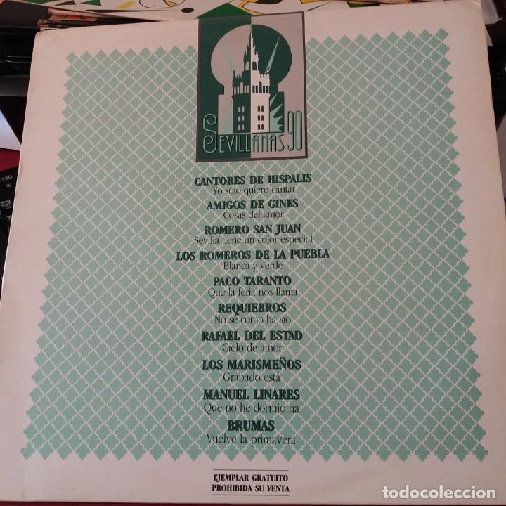 Discos de vinilo: Sevillanas 90 disco LP promocional - Foto 1