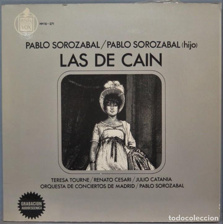 Discos de vinilo: LP. LAS DE CAIN. SOROZABAL - Foto 1