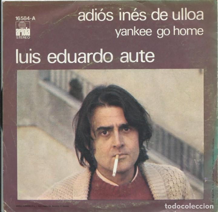 Discos de vinilo: Aute Adios In&eacute;s de Ulloa single 45 rpm - Foto 1