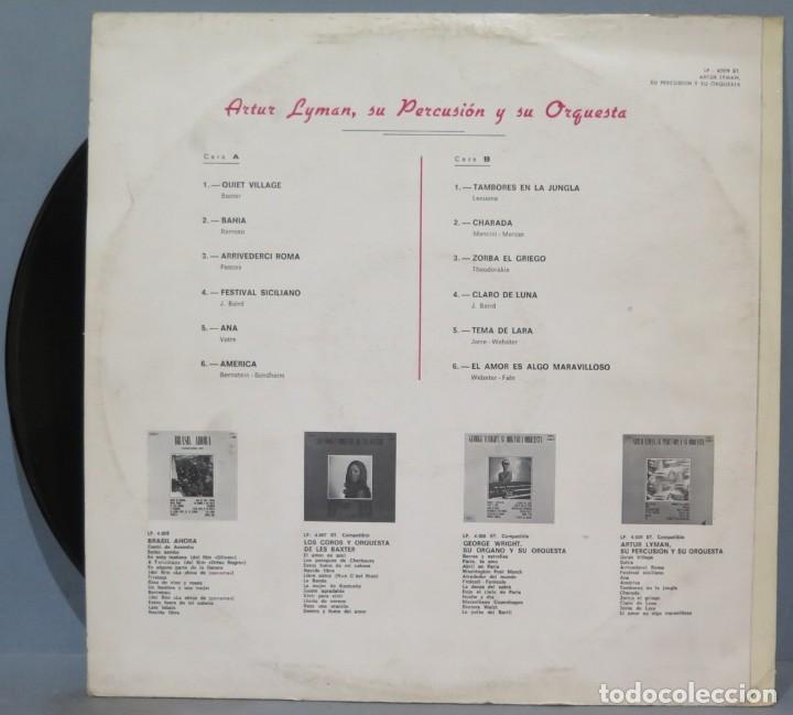 Discos de vinilo: LP. ARTUR LYMAN, SU PERCUSION Y ORQUESTA - Foto 2