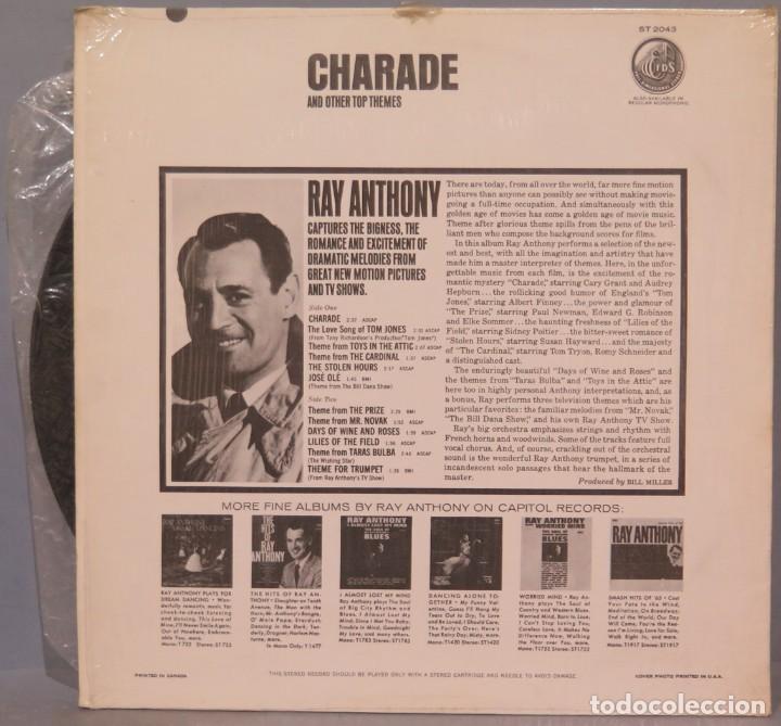 Discos de vinilo: LP. RAY ANTHONY. CHARADE AND OTHER TOP THEMES - Foto 2