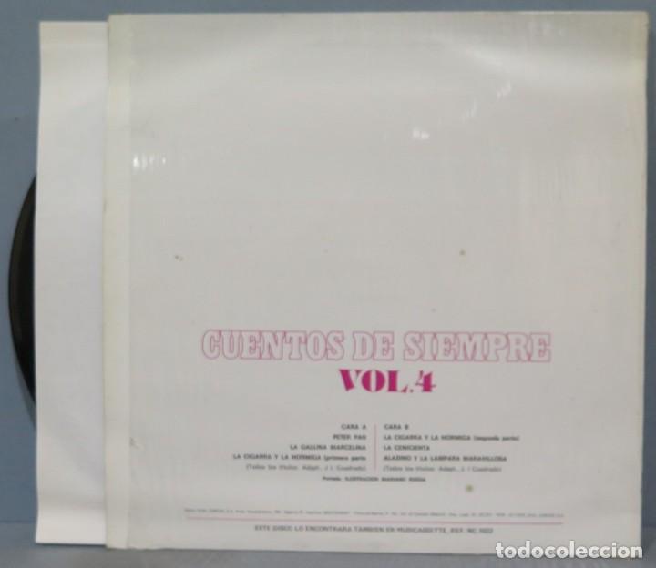 Discos de vinilo: LP. CUENTOS DE SIEMPRE. VOL. 4 - Foto 2
