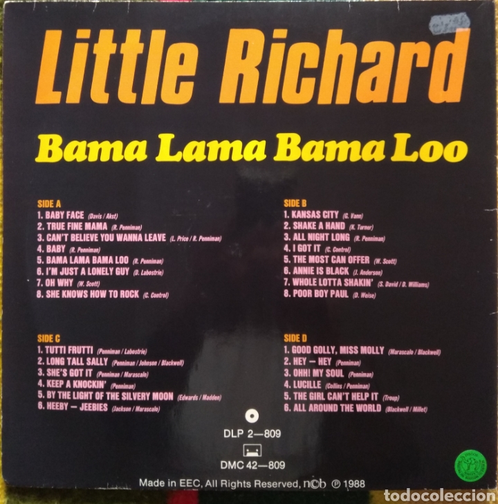 Discos de vinilo: Little Richard&nbsp;?&ndash;&nbsp;Bama Lama Bama Loo - Foto 3