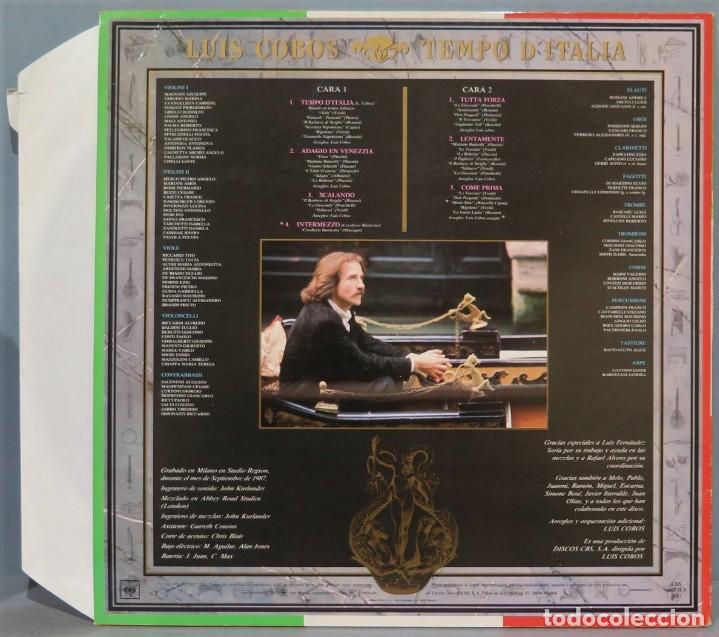 Discos de vinilo: LP. LUIS COBOS. TEMPO D&acute;ITALIA - Foto 2