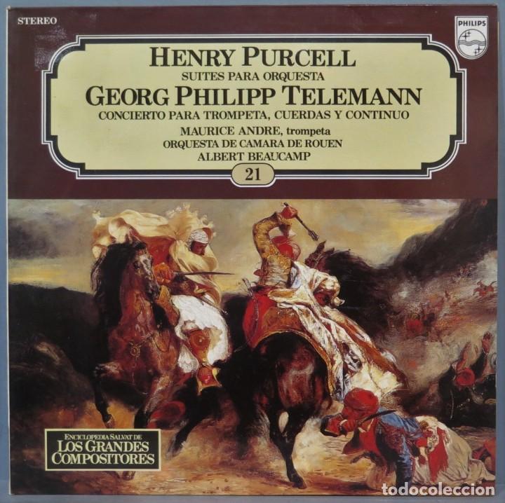 Disques de vinyle: LP. PURCELL. ENCICLOPEDIA SALVAT DE LOS GRANDES COMPOSITORES. 21