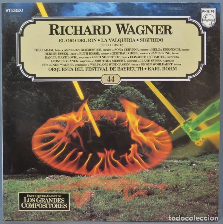 Discos de vinil: LP. WAGNER. ENCICLOPEDIA SALVAT DE LOS GRANDES COMPOSITORES. 44