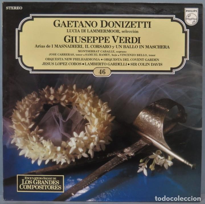Disques de vinyle: LP. DONIZETTI. ENCICLOPEDIA SALVAT DE LOS GRANDES COMPOSITORES. 46