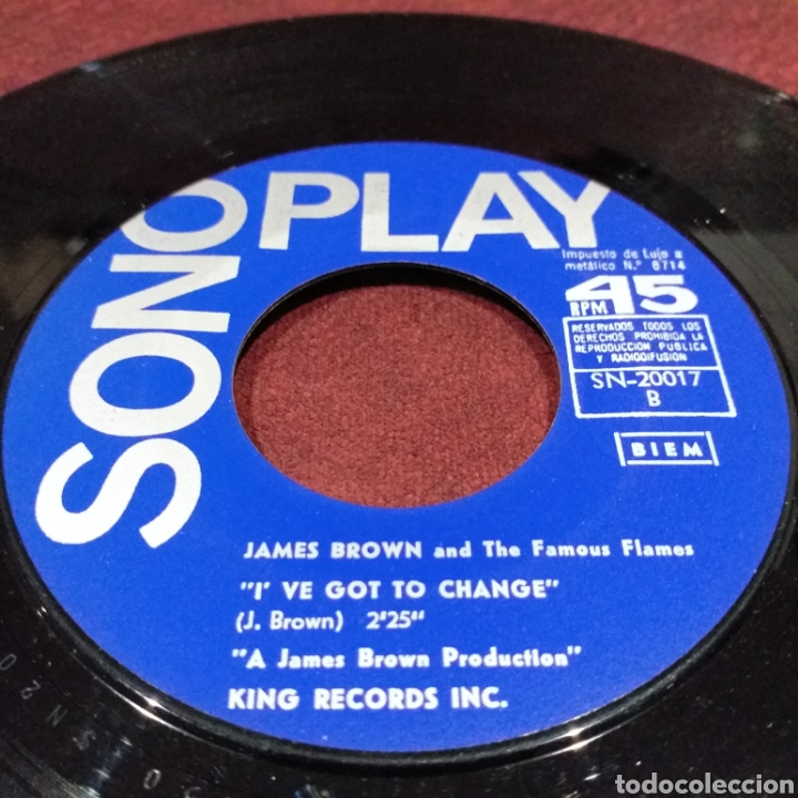 Discos de vinilo: JAMES BROWN - ITS A MANS MANS WORLD, SINGLE 7&rdquo; - Foto 4