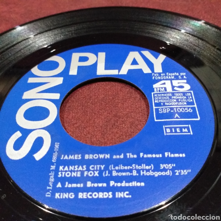 Discos de vinilo: JAMES BROWN - 4 GRANDES &Eacute;XITOS, EP 7&rdquo; - Foto 3