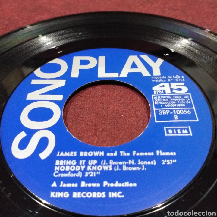 Discos de vinilo: JAMES BROWN - 4 GRANDES &Eacute;XITOS, EP 7&rdquo; - Foto 4