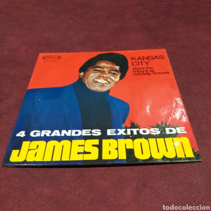 Discos de vinilo: JAMES BROWN - 4 GRANDES &Eacute;XITOS, EP 7&rdquo; - Foto 1