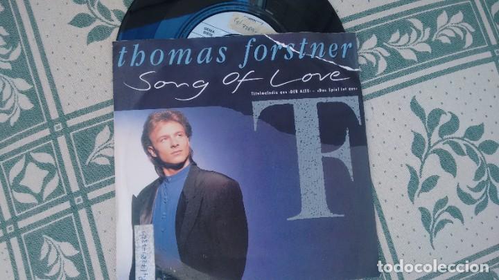 Discos de vinilo: SINGLE (VINILO) DE THOMAS FORSTNER ( EUROVISION 1989) - Foto 1