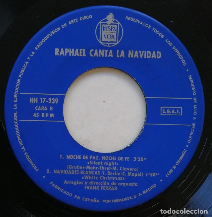 Discos de vinilo: Raphael. Raphael Canta La Navidad, Hispavox HH 17-339 - Foto 4