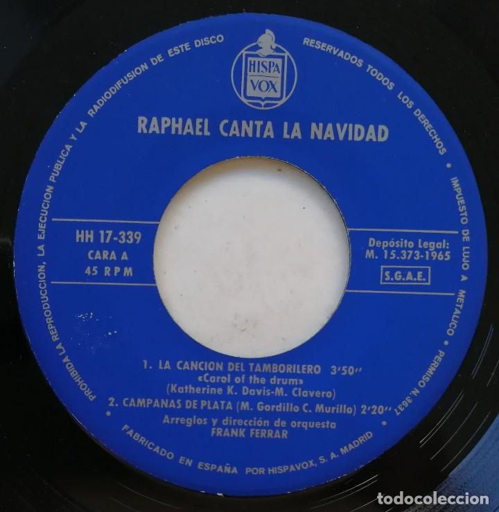 Discos de vinilo: Raphael. Raphael Canta La Navidad, Hispavox HH 17-339 - Foto 6