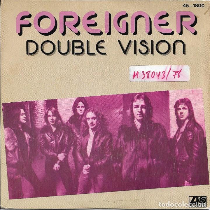 Discos de vinilo: FOREIGNER - DOUBLE VISION + LONELY CHILDREN SINGLE SPAIN 1978 - Foto 1