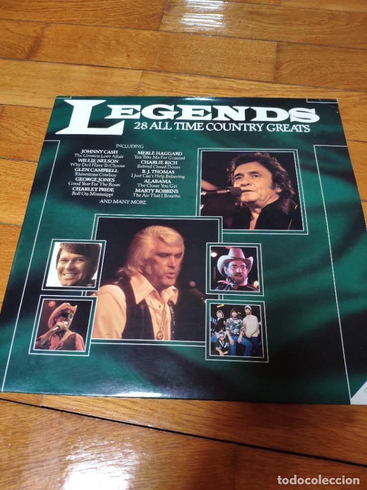 Discos de vinilo: LP de vinilo doble leyendas del country - Foto 1