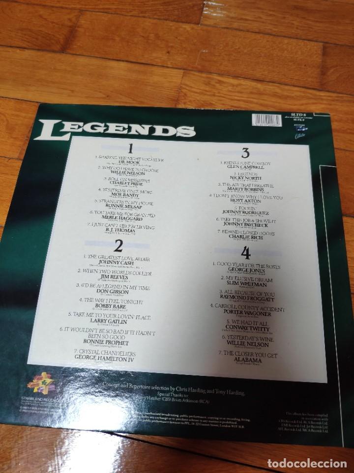 Discos de vinilo: LP de vinilo doble leyendas del country - Foto 3