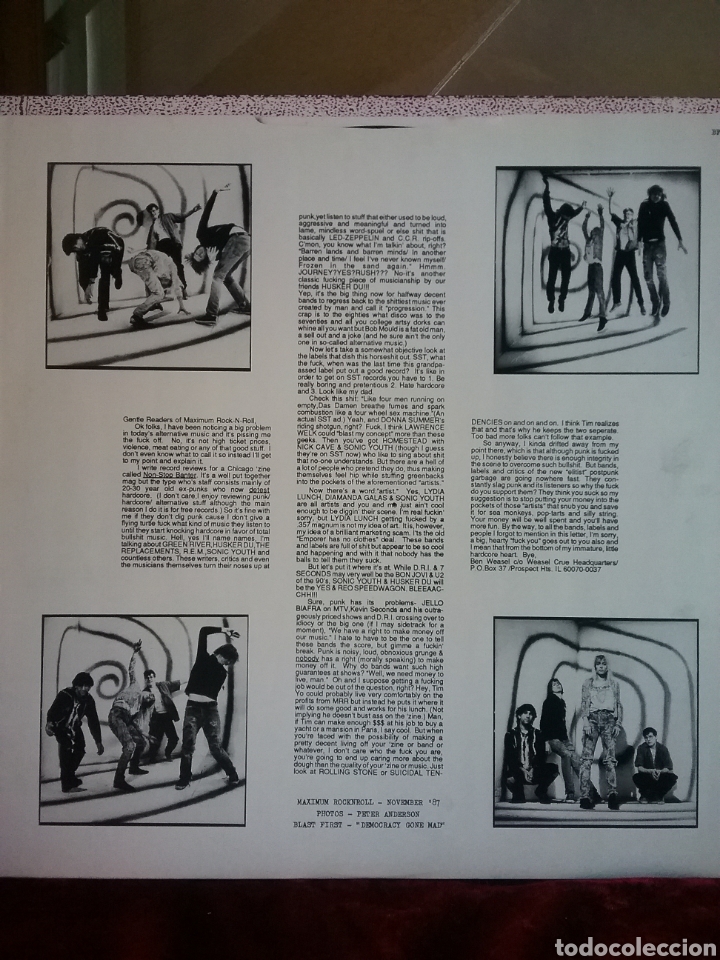 Discos de vinilo: SONIC YOUTH 1987 Master- Dix ?Nuevo - Foto 4