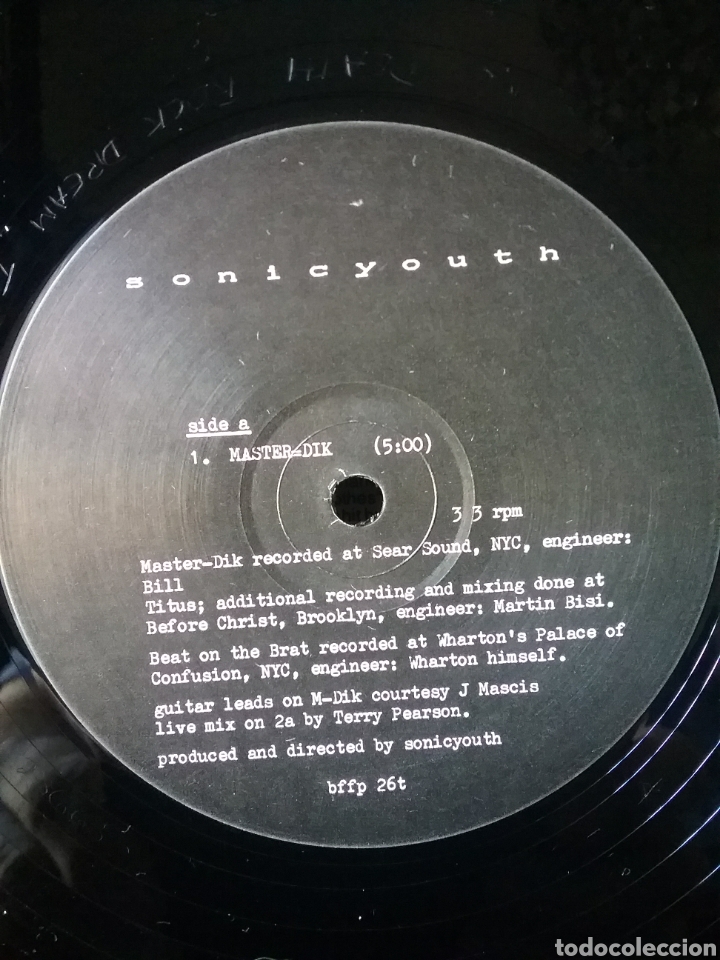 Discos de vinilo: SONIC YOUTH 1987 Master- Dix ?Nuevo - Foto 5