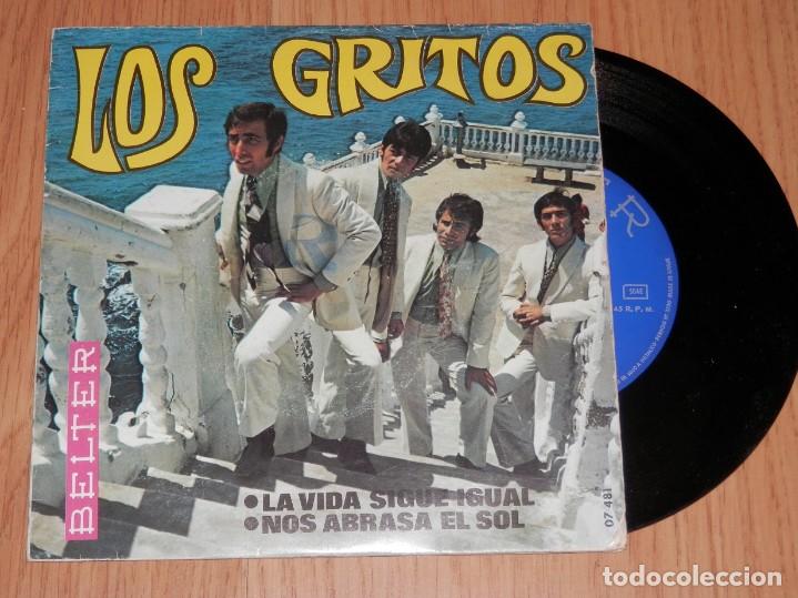 Discos de vinilo: SINGLE VINILLO DE LA BANDA LOS GRITOS - Foto 1