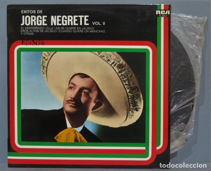 Discos de vinilo: LP. JORGE NEGRETE. EXITOS. VOL. II - Foto 1
