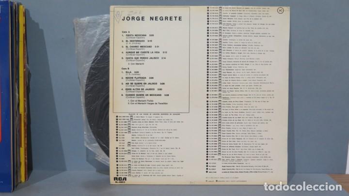 Discos de vinilo: LP. JORGE NEGRETE. EXITOS. VOL. II - Foto 2