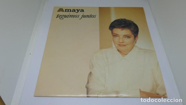 Discos de vinilo: DISCO VINILO SINGLE . AMAYA SEGUIMOS JUNTOS . - Foto 1