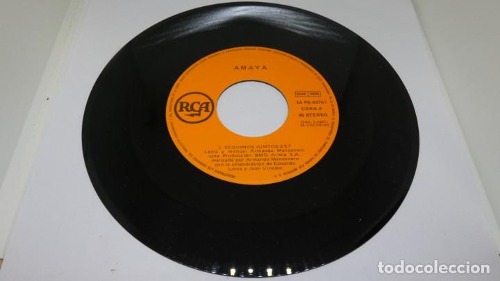 Discos de vinilo: DISCO VINILO SINGLE . AMAYA SEGUIMOS JUNTOS . - Foto 4