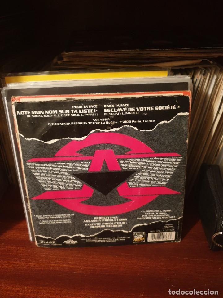 Discos de vinilo: ASSASSIN / NOTE MON NOM ... / REMARK RECORDS 1991 - Foto 2