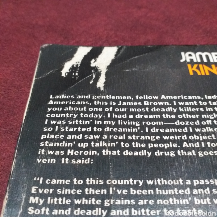 Discos de vinilo: JAMES BROWN - KING HEROIN - SINGLE 7&rdquo; - Foto 5