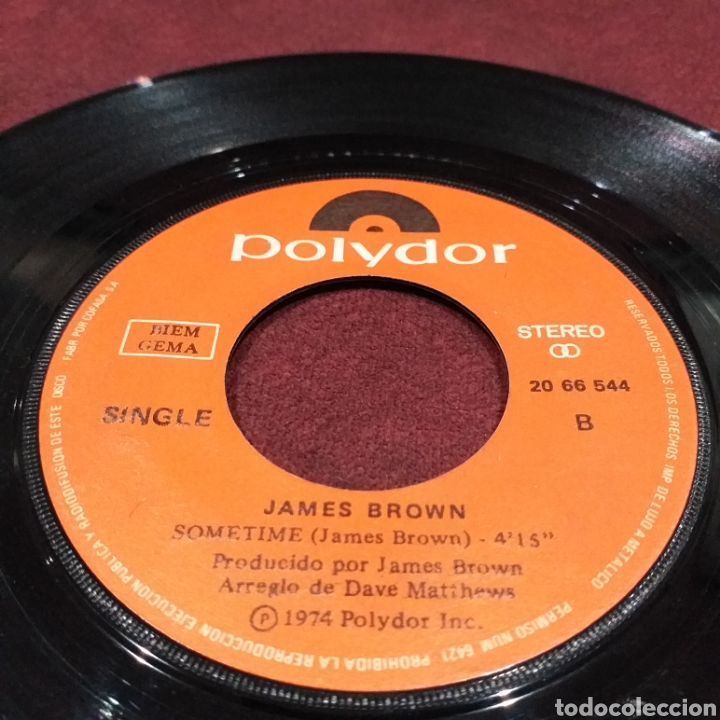 Discos de vinilo: JAMES BROWN - HELL - SINGLE 7&rdquo; - Foto 4