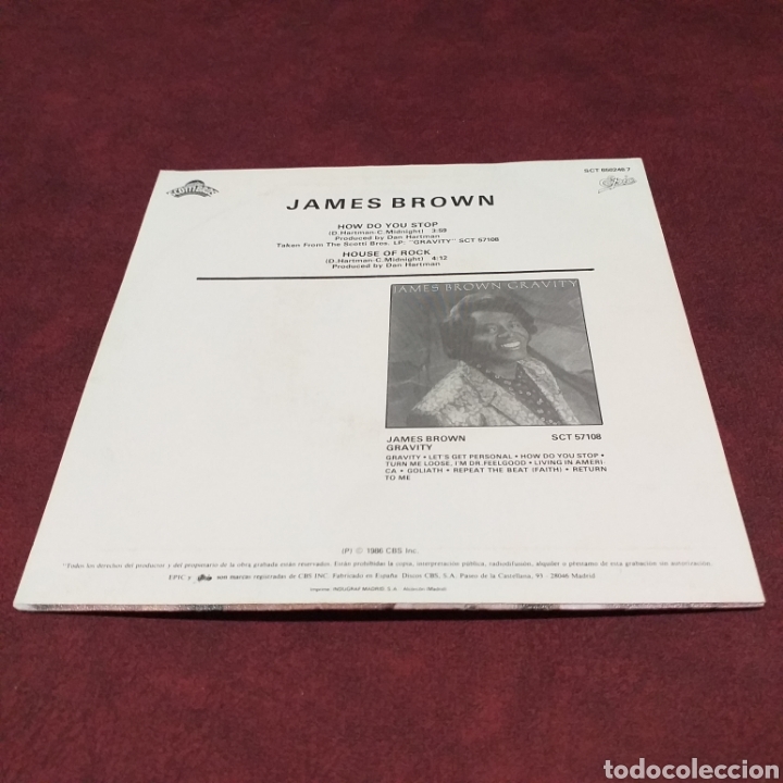 Discos de vinilo: JAMES BROWN - HOW DO YOU STOP, PROMOCIONAL, SINGLE 7&rdquo; - Foto 2