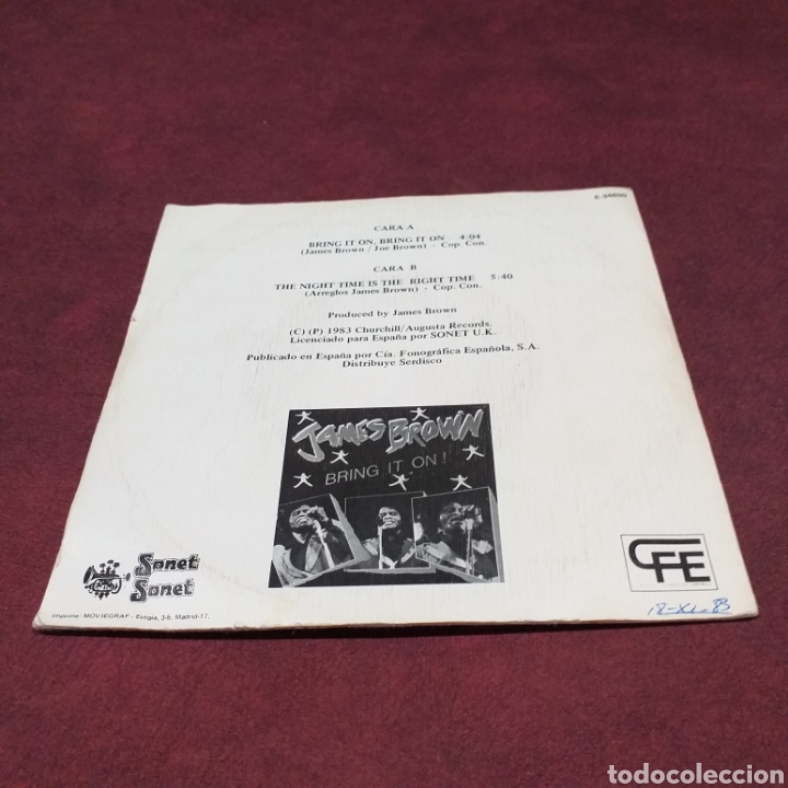 Discos de vinilo: JAMES BROWN - BRING IT ON - SINGLE 7&rdquo; - Foto 2