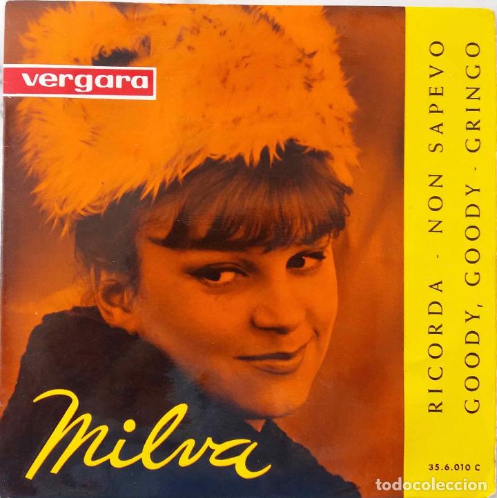 Discos de vinilo: MILVA, RICORDA + 3 TEMAS. EP ESPA&Ntilde;A - Foto 1