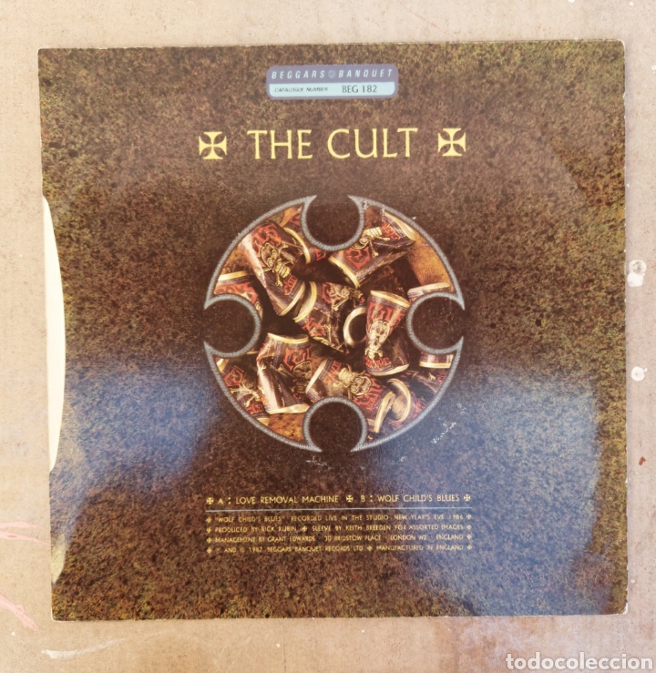 Discos de vinilo: Single The Cult - Love removal machine/1987 - Foto 2