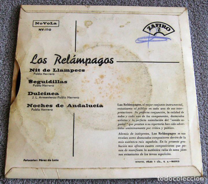 Discos de vinilo: LOS REL&Aacute;MPAGOS - EP - NIT DE LLAMPECS + 3 - A&Ntilde;O 1965 - Foto 5