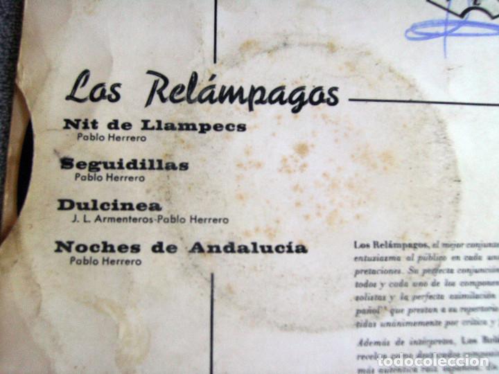 Discos de vinilo: LOS REL&Aacute;MPAGOS - EP - NIT DE LLAMPECS + 3 - A&Ntilde;O 1965 - Foto 6