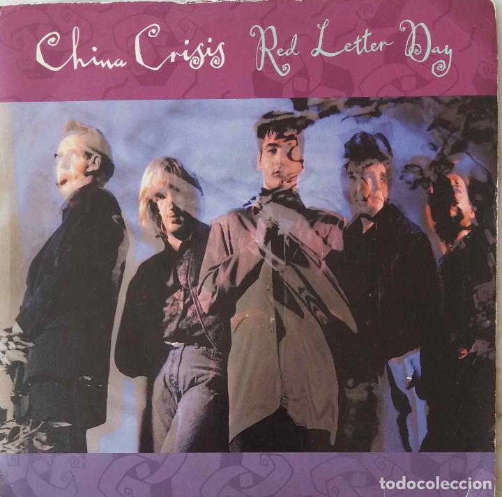 Discos de vinilo: CHINA CRISIS, RED LETTER DAY. SINGLE UK - Foto 1
