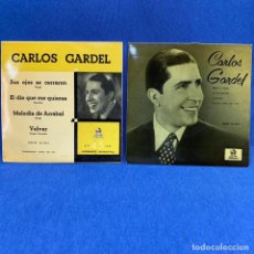 Discos de vinilo: LOTE DE DOS EP CARLOS GARDEL - MANO A MANO / SUS OJOS - ESPAÑA - 1962