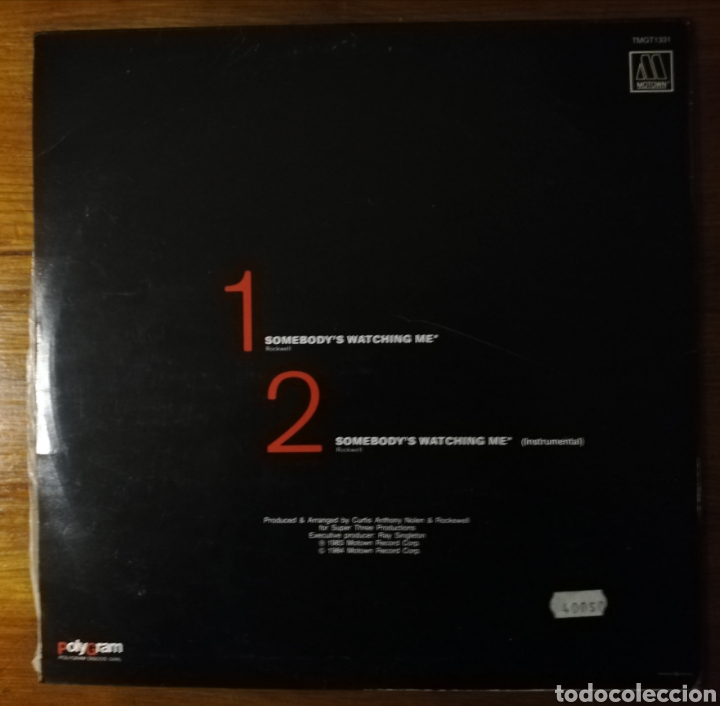 Discos de vinilo: Rockwell & Michael Jackson Somebodys watching me - Foto 2
