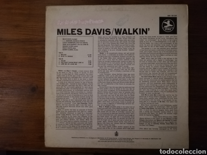 Discos de vinilo: Miles Davis walkin - Foto 2