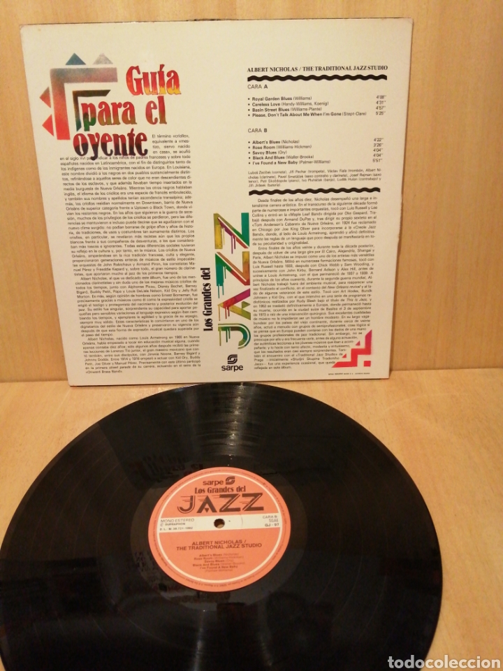 Discos de vinilo: Albert Nicholas. The Traditional Jazz Studio. N 97. - Foto 2
